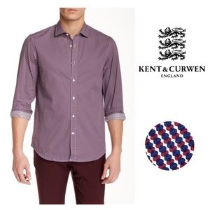 Kent and Curwen Tailored Fit Mini Dots Print